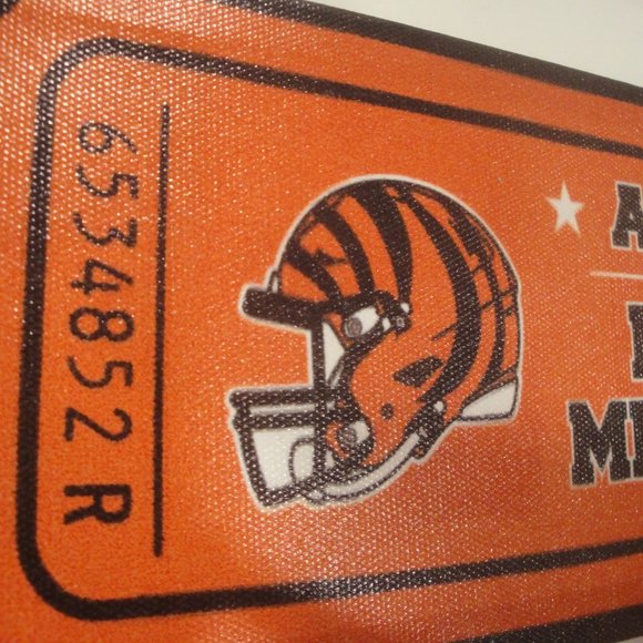 NFL Cincinnati Bengals oversized 'Ticket' for display Who Dey! - Picture 8 of 8